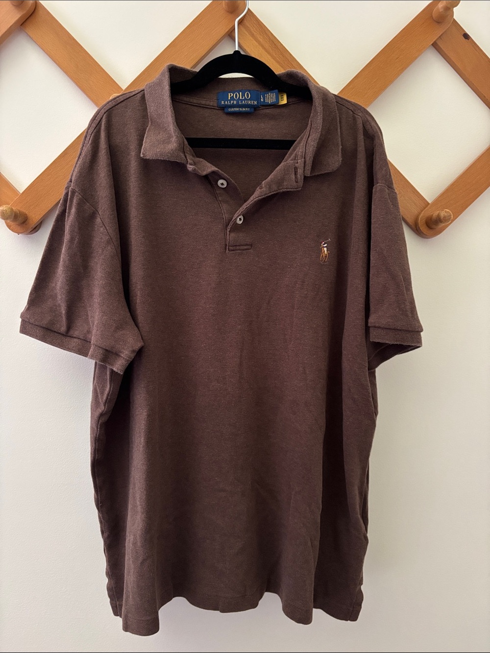Polo by Ralph Lauren Men's Chocolate Brown Short-Sleeve Polo